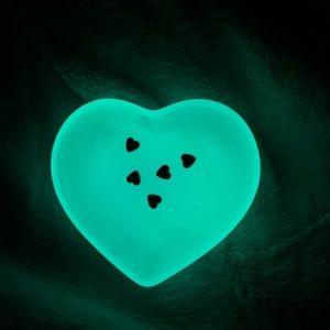 Glow in the Dark Heart Shaped Ear Ring Dish